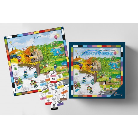 Duhový rok: Zahraj si 7 her a poznej barvy i roční období!